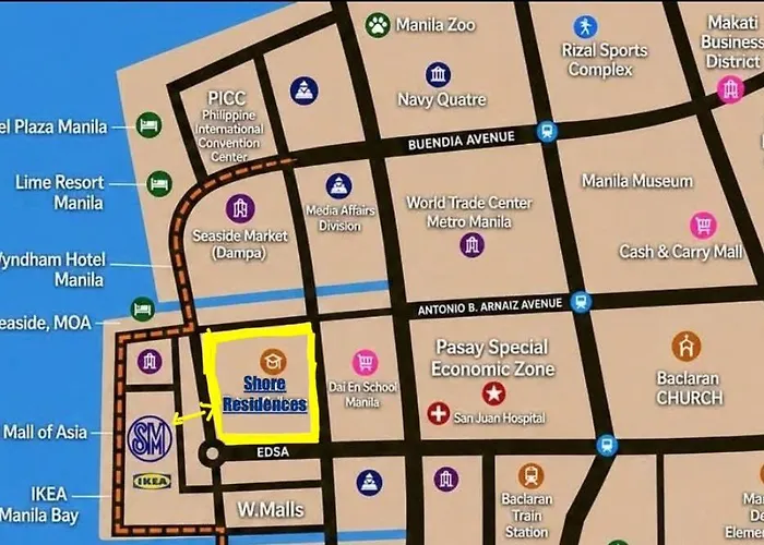 Shore Residences Staycation Near In Mall Of And Airport *